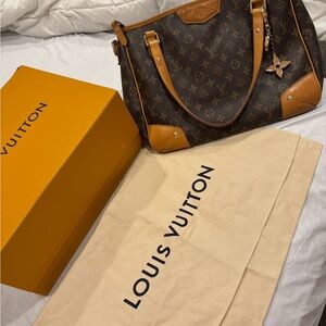 Louis Vuitton Brown and Tan Monogram Tote